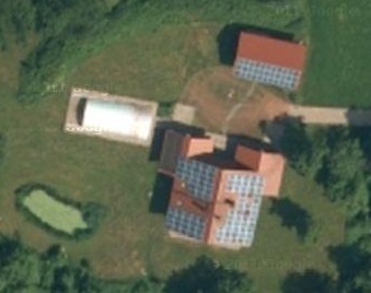 Bajorországi napelemes rendszerek - Kép: Google Earth